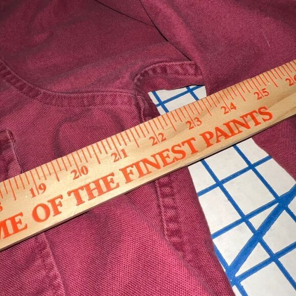 Cabela's Shirt Men's XL Casual Button Down Red Long Sleeve Shacket Heavy - Picture 8 of 9